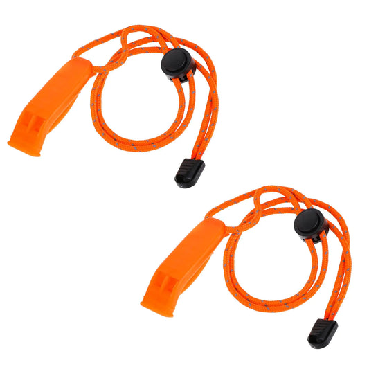 Molain Emergency Whistles with Lanyard Safety Whistle Survival Shrill Loud Blast for Kayak Life Vest Jacket Boating Fishing Boat Camping Hiking Hunting Rescue Signaling Kids Lifeguard Plastic 2PCS