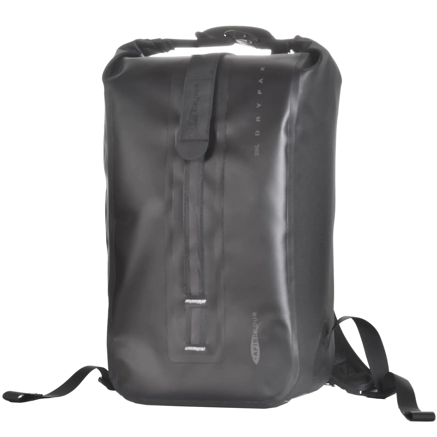 AFISHTOUR Waterproof Backpack for Men and Women - 25L Roll-Top Closure Backpack for Motorcycle Kayaking Rafting Boating Beach (Black)