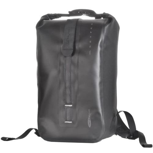 AFISHTOUR Waterproof Backpack for Men and Women - 25L Roll-Top Closure Backpack for Motorcycle Kayaking Rafting Boating Beach (Black)
